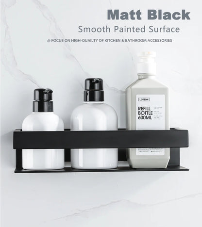 Estante de ducha de acero inoxidable, organizador, estante de almacenamiento para baño, soporte esquinero para champú, accesorios de Hardware de cocina montados en la pared