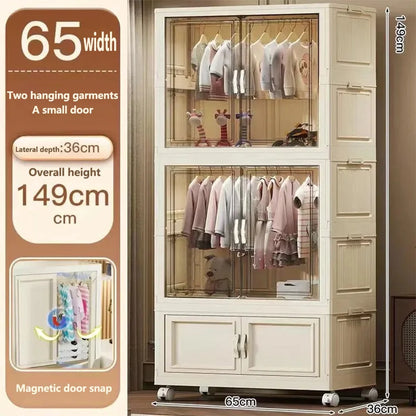Gabinete de almacenamiento, caja de almacenamiento plegable para el hogar, sala de estar, gabinete de juguetes, estante de almacenamiento, gabinete de aperitivos, almacenamiento de cocina sin instalación