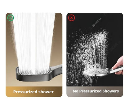 Cabezal de ducha de alta presión con Panel grande de 13CM con filtro, 3 modos, boquilla de lluvia con pulverizador de gran flujo, cabezal de ducha cuadrado para baño