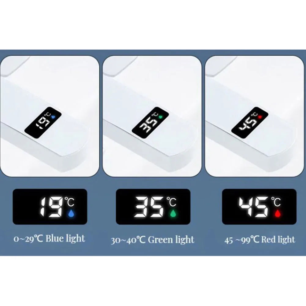 Grifo digital de temperatura inteligente con pantalla LED para un control preciso de la temperatura del agua en el baño y la cocina