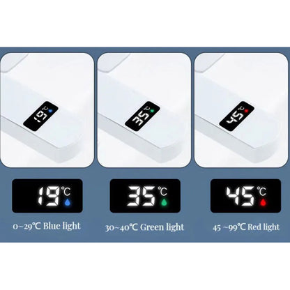 Grifo digital de temperatura inteligente con pantalla LED para un control preciso de la temperatura del agua en el baño y la cocina