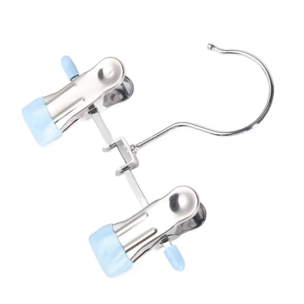 Clips antideslizantes para secado de ropa, soportes para botas 360 °   Clips giratorios para almacenamiento de sombreros, pinzas ajustables para ropa, Clip para pantalones de acero inoxidable