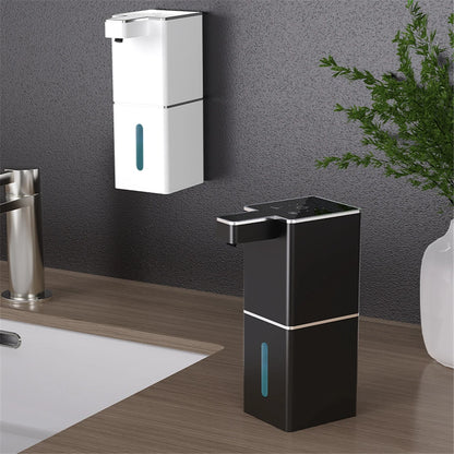 Dispensador de jabón inductivo inteligente de 4 engranajes, Sensor automático, distribuidor de espuma, generador de líquido de montaje en pared, lavadora de manos automática sin contacto