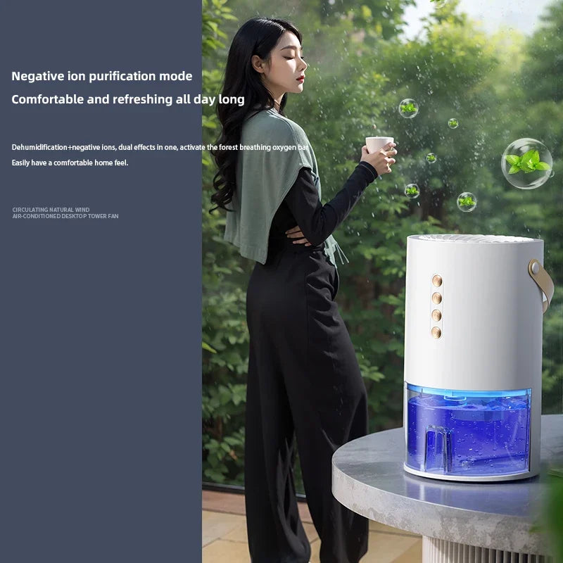 TINSOL Nuevo deshumidificador de iones negativos para el hogar y la oficina de 1300 ml, deshumidificador de aire portátil antimoho y humedad con ahorro de energía