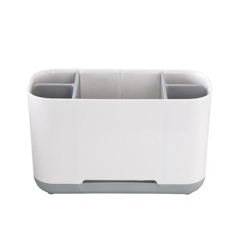 Organizador de estante de gran capacidad, soporte para cepillo de dientes eléctrico, organizador para encimera de baño, almacenamiento multifunción, carrito de ducha, 1 ud.