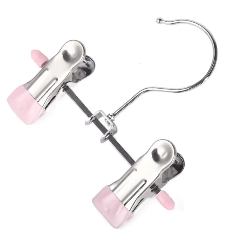 Clips antideslizantes para secado de ropa, soportes para botas 360 °   Clips giratorios para almacenamiento de sombreros, pinzas ajustables para ropa, Clip para pantalones de acero inoxidable