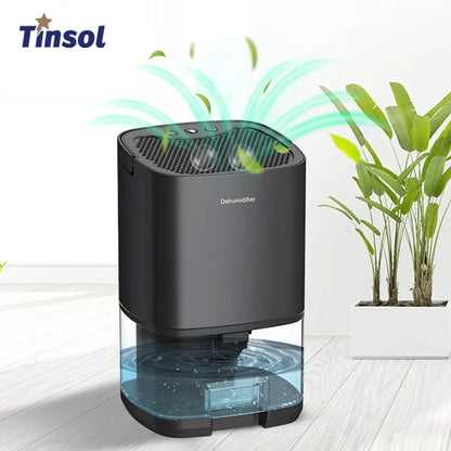 TINSOL-deshumidificador de aire portátil, silencioso, secador de aire para el hogar, dormitorio, oficina, cocina, desodorante