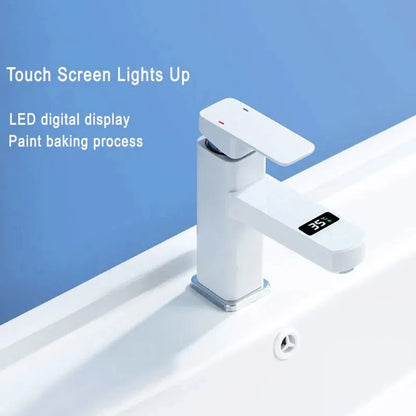Grifo digital de temperatura inteligente con pantalla LED para un control preciso de la temperatura del agua en el baño y la cocina