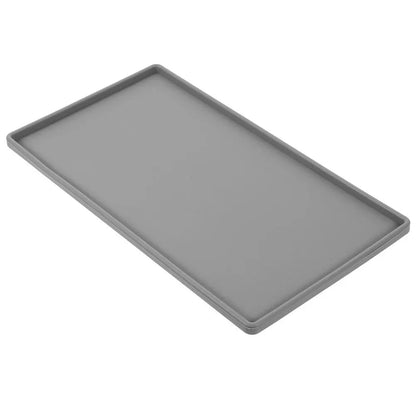 Bandeja de silicona grande, mostrador de cocina antideslizante Rectangular para platos, tazón, taza, vajilla, almacenamiento, organización, estera de secado