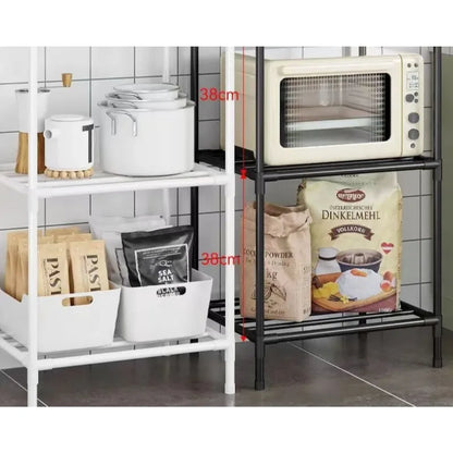 Estante de almacenamiento de cocina, estante de almacenamiento doméstico multicapa de pie, balcón móvil, estante simple multifuncional para dormitorio