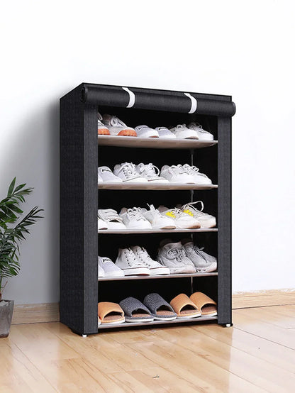 Zapatero de 10/8/6 Niveles, Organizador de Tela a Prueba de Polvo, Soporte para Zapatos, Estante para Ahorrar Espacio en el Pasillo, Mueble para el Hogar, Almacenamiento de Zapatos