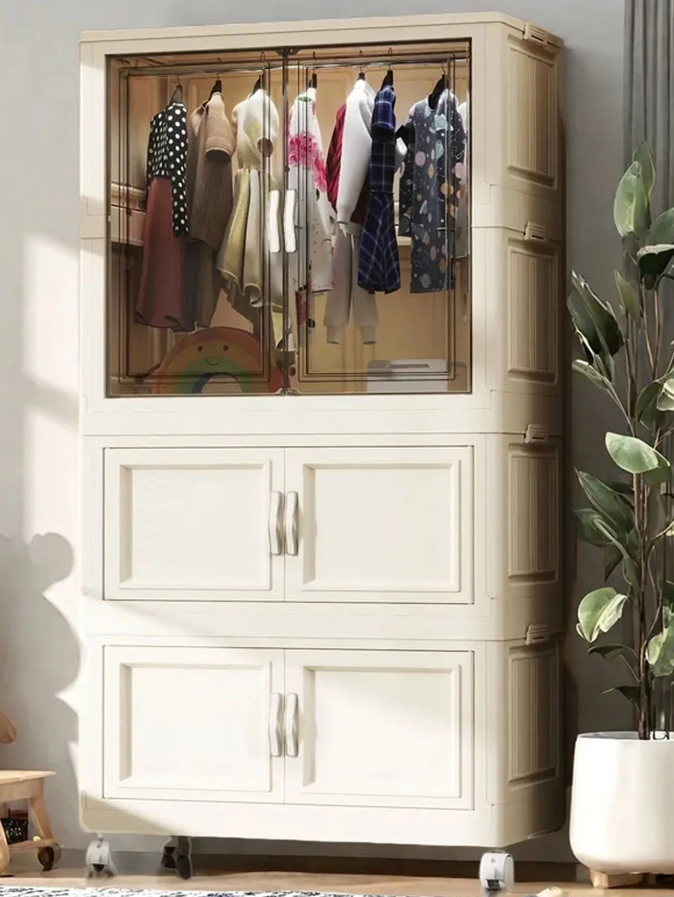 Gabinete de almacenamiento, caja de almacenamiento plegable para el hogar, sala de estar, gabinete de juguetes, estante de almacenamiento, gabinete de aperitivos, almacenamiento de cocina sin instalación