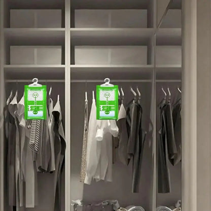 Bolsa colgante absorbente de humedad para armario, bolsas antihumedad a prueba de moho, bolsa seca, deshumidificación para armario, desecante interior, 10 Uds.