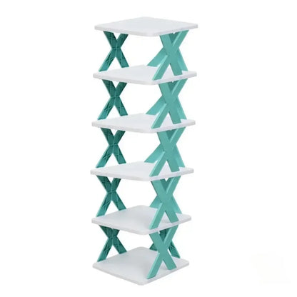 Estantes para zapatos, organizador de almacenamiento, estantes para zapatos desmontables, ahorra familia, estante para el hogar, estante para zapatos Simple multicapa, gabinete de Color