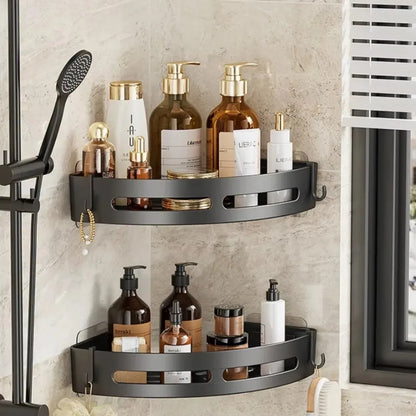 Nuevo Soporte adhesivo para champú y baño, estantes Caddy para ducha, almacenamiento sin taladro, soporte esquinero para toallas, estantes para 3/2/1 Uds.