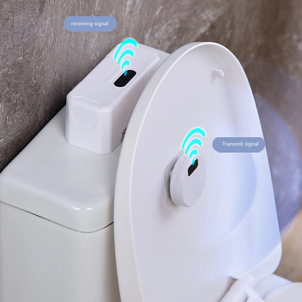 Sensor de descarga de inodoro sin contacto, pulsador inteligente de 1800mAh con Sensor IR para baño, Interruptor táctil