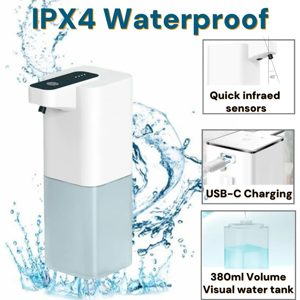 Dispensador de jabonera líquida inteligente, accesorios de baño, botellas contenedor dispensadoras de champú Lavaloza detergente automático para cocina