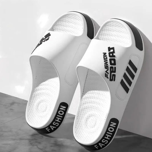 Zapatillas de alta gama para hombre, zapatillas de Eva de gran tamaño de diseño profesional, sandalias de pareja de estudiantes de moda, zapatillas antideslizantes para uso al aire libre para mujeres en verano