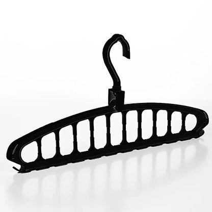 Colgador de ropa plegable con múltiples agujeros, estante de almacenamiento antideslizante, estantes para ropa que ahorran espacio, organizadores para armario, pantalones vaqueros, bufanda
