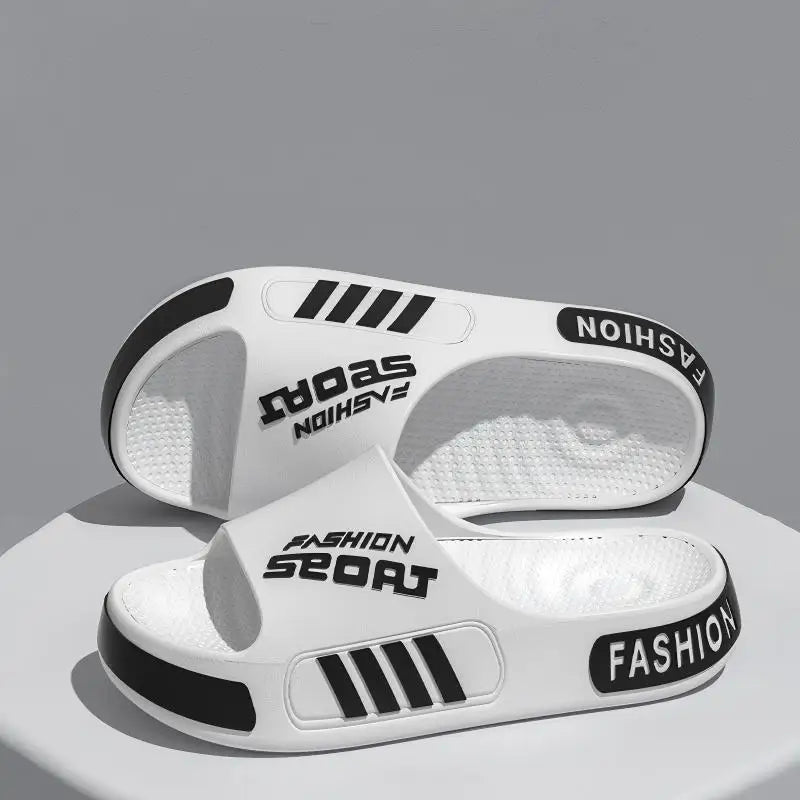 Zapatillas de alta gama para hombre, zapatillas de Eva de gran tamaño de diseño profesional, sandalias de pareja de estudiantes de moda, zapatillas antideslizantes para uso al aire libre para mujeres en verano