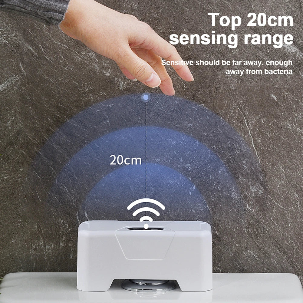 Sensor de descarga automático para inodoros sin contacto, inducción infrarroja, inodoros inteligentes, botón de Sensor de descarga a prueba de salpicaduras para Hotel