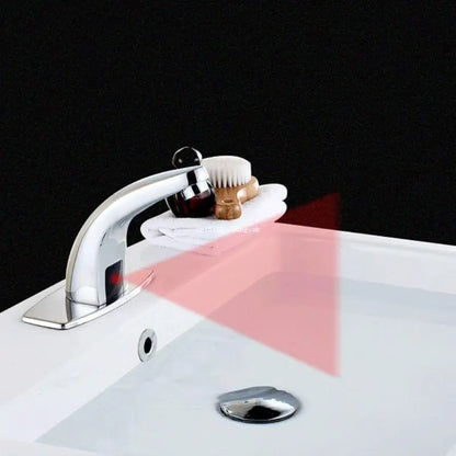 Grifo de baño sin contacto con Sensor automático, grifo de agua en cascada