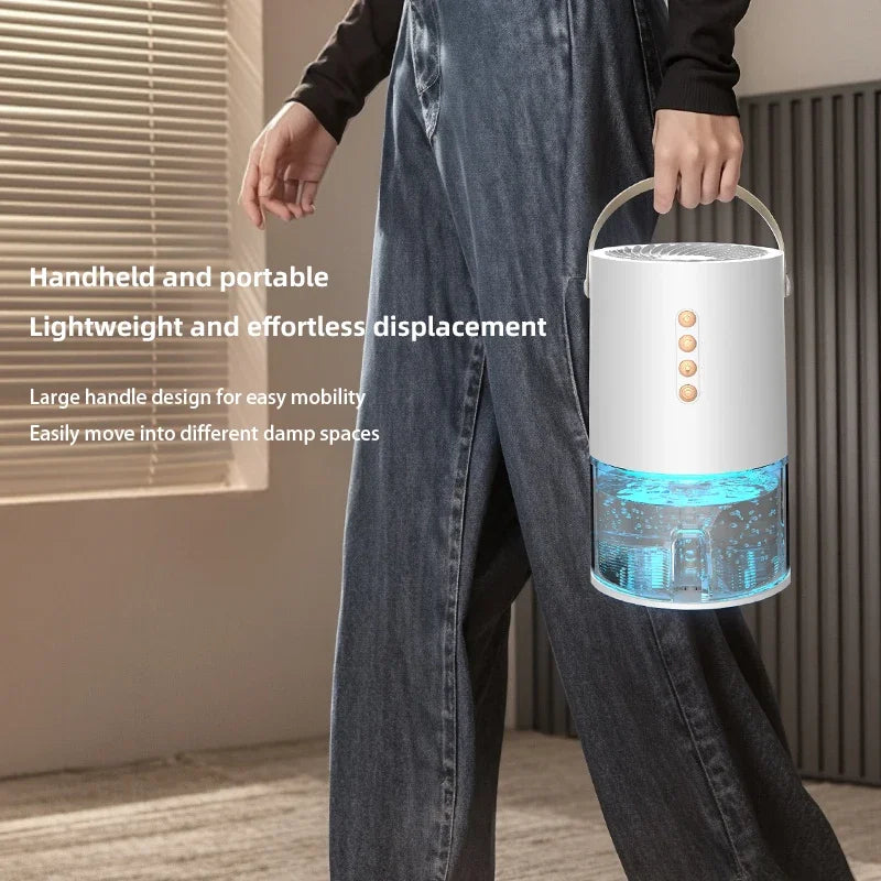 TINSOL Nuevo deshumidificador de iones negativos para el hogar y la oficina de 1300 ml, deshumidificador de aire portátil antimoho y humedad con ahorro de energía