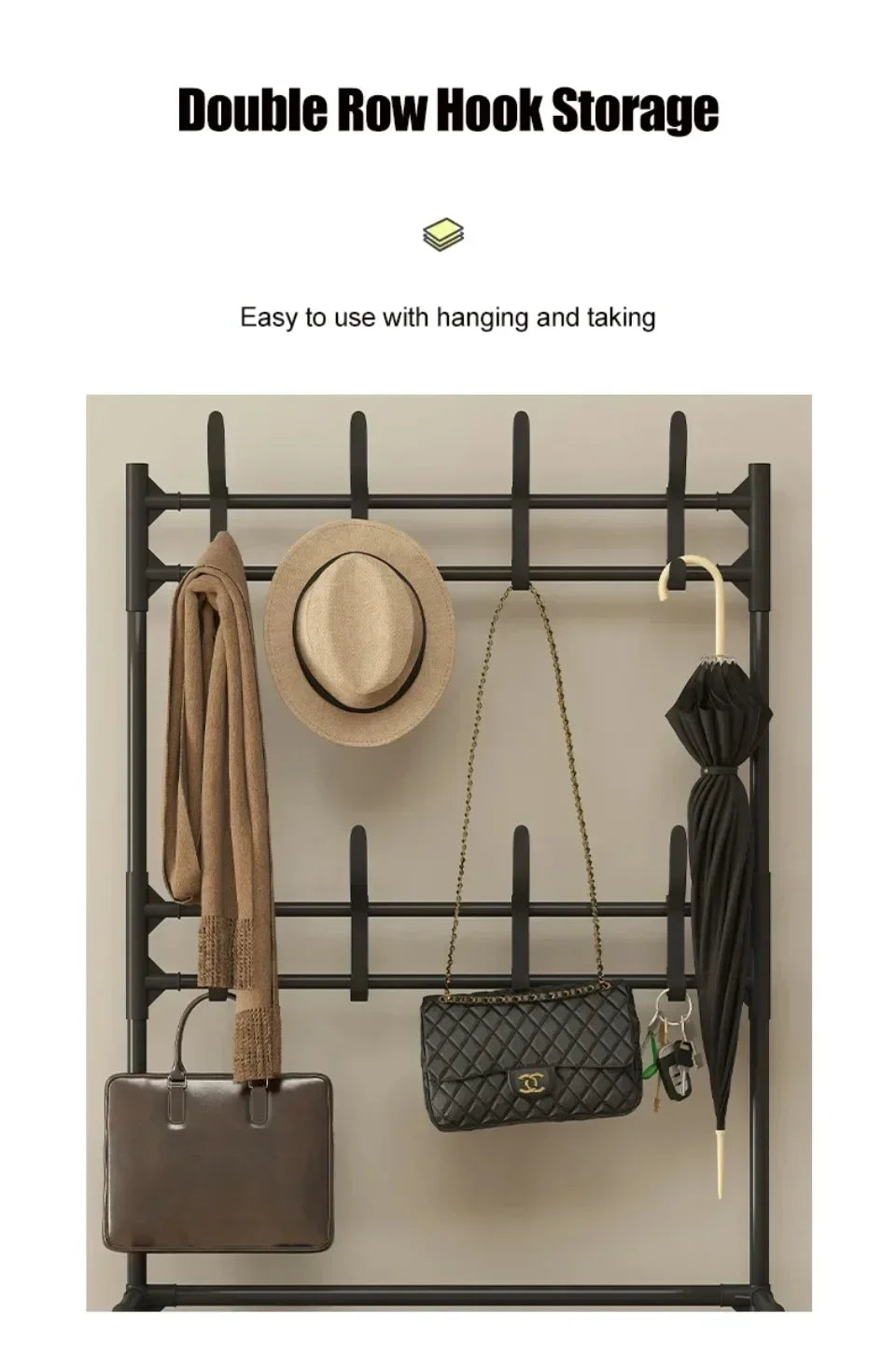 Colgador de ropa, Zapatero multicapa, puerta DIY, estante para sombreros y zapatos, organizador Simple de pie para sala de estar, estantes de almacenamiento