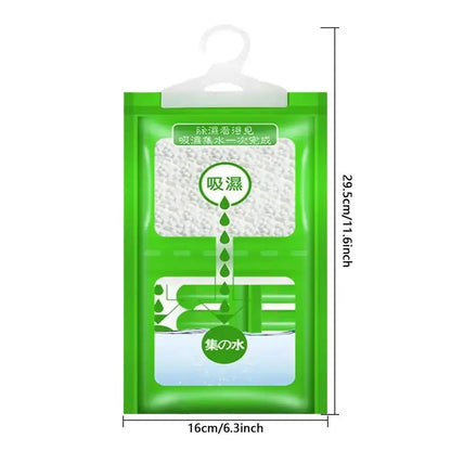Bolsa colgante absorbente de humedad para armario, bolsas antihumedad a prueba de moho, bolsa seca, deshumidificación para armario, desecante interior, 10 Uds.