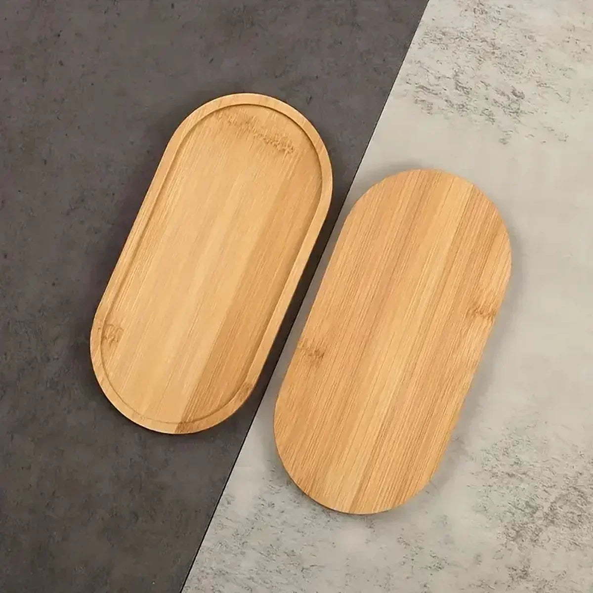Bandeja de almacenamiento de madera multiusos para baño, taza de café, organizador de tazas de té, 1 ud./2 uds.