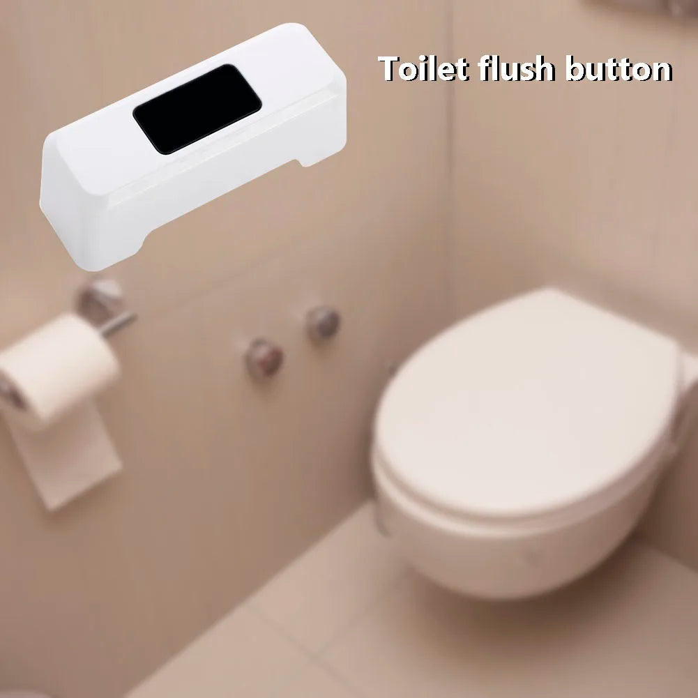 Sensor de descarga de inodoro con Sensor de infrarrojos, botón de descarga de inodoro automático inteligente, interruptor de drenaje táctil