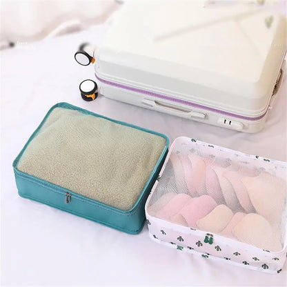 Bolsa de almacenamiento con asa de viaje, Maleta de equipaje, bolsa de malla de clasificación, organizador de ropa y zapatos, organizador de gran capacidad, 1 ud.