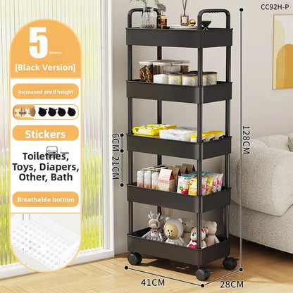 Estantería Móvil para Libros Debajo del Escritorio, Simple, para Uso Doméstico, Carrito Pequeño para Libros, Librería con Rue...