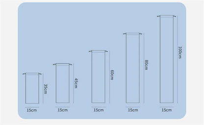 StoBag 10/5 Uds. Bolsas largas de nailon negro con cordón impermeable a prueba de polvo paraguas almacenamiento de embalaje bolsa organizadora de viaje reutilizable