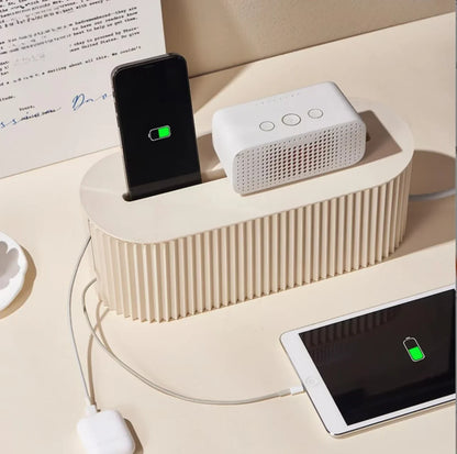 Caja organizadora de cables, accesorio para tiras de alimentación y cables de alimentación para el hogar y la oficina