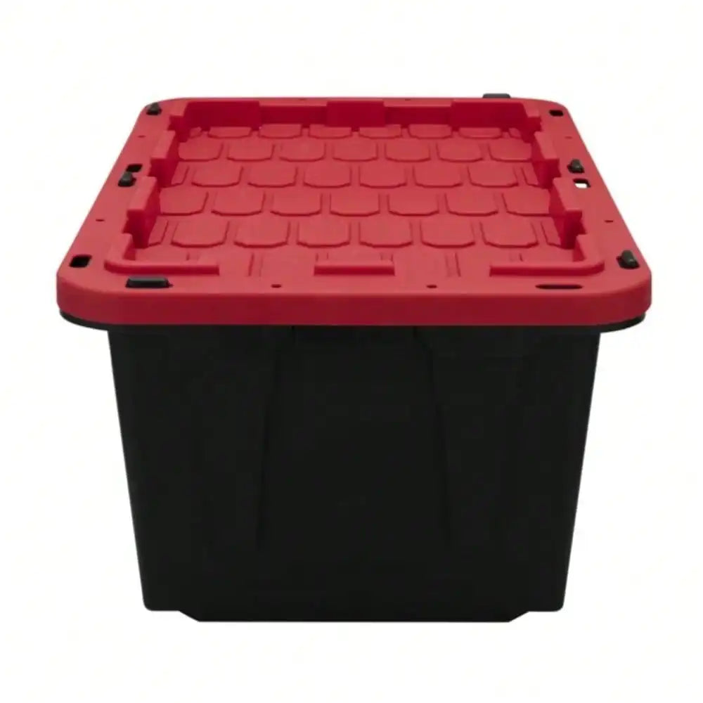 Caja de almacenamiento de gran capacidad con tapa con cierre a presión, adecuada para guardar zapatos, ropa y herramientas.