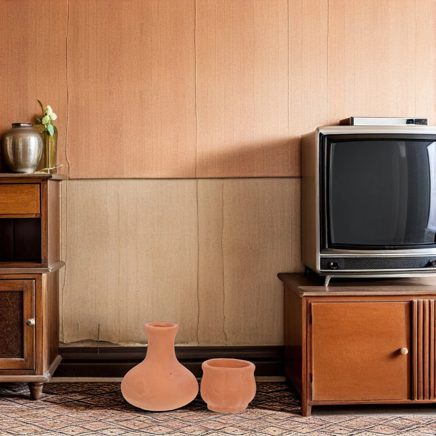 Macetas suculentas de cerámica en miniatura, macetas de bolsillo para jardín de terracota, bricolaje, 4 Uds.
