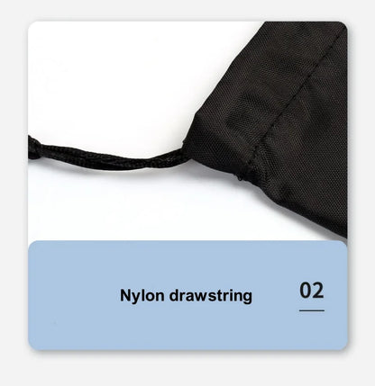 StoBag 10/5 Uds. Bolsas largas de nailon negro con cordón impermeable a prueba de polvo paraguas almacenamiento de embalaje bolsa organizadora de viaje reutilizable