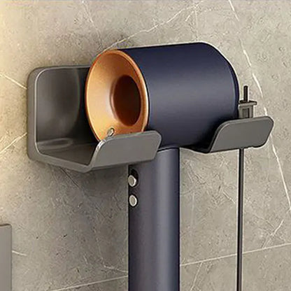 Soporte para secador de pelo montado en la pared, soporte para alisador de pelo, organizador de baño, estantes de organización de baño