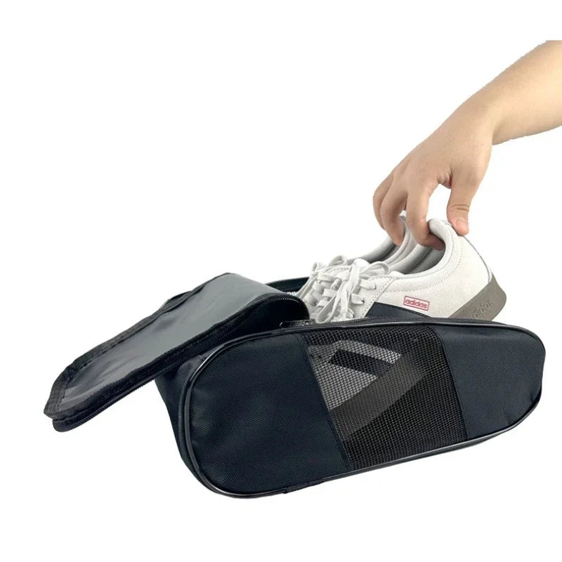 Bolsa impermeable para zapatos de fútbol con malla ventilada, organizador de viaje transpirable para tacos de gimnasio y diseño de almacenamiento compacto para equipo al aire libre