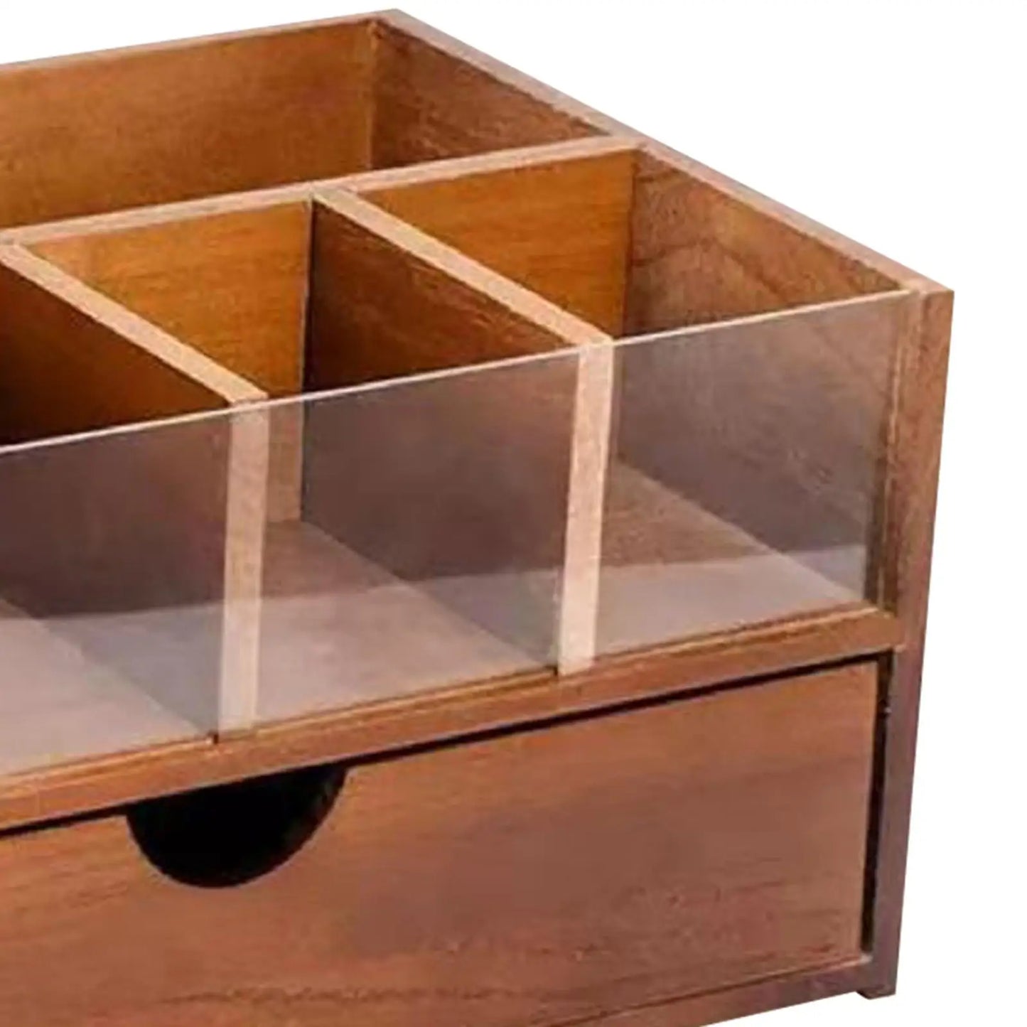 Organizador de barra de café, soporte de almacenamiento de condimentos de té versátil de madera rústica, estante de almacenamiento para escritorio, oficina, cocina, cafetería, tazas