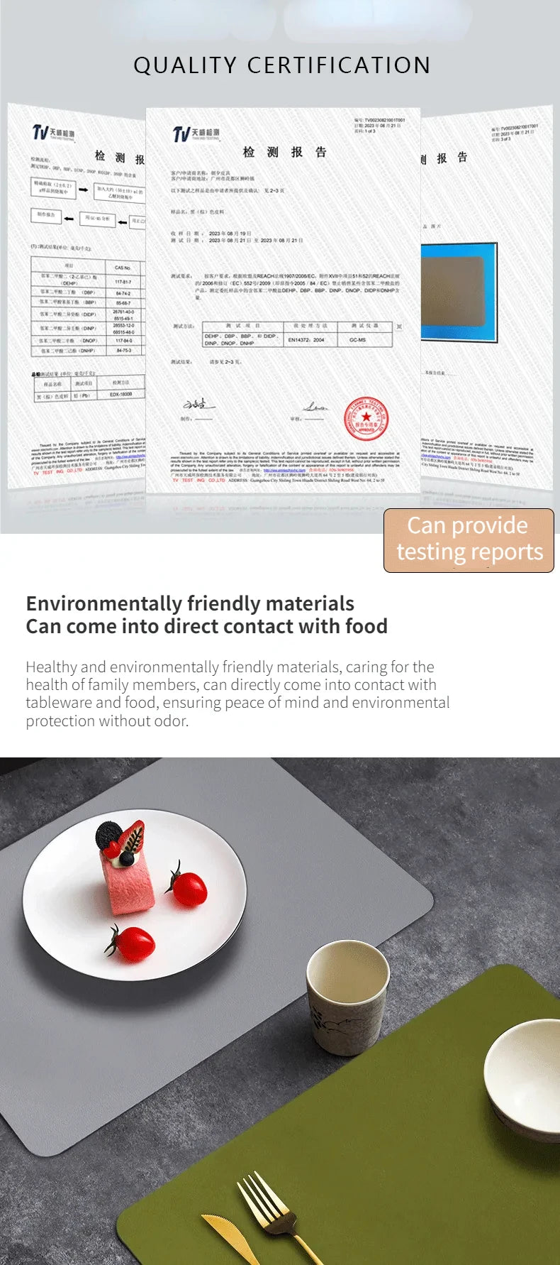 Tapete de mesa de comedor de cuero de doble cara de PVC, decoración de escritorio, tapete para platos de comedor para el hogar, tapete antideslizante para cuencos, tapete de aislamiento térmico