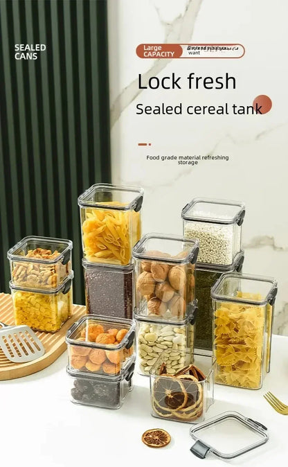 Tarro de grano para cocina, contenedor sellado, caja de mantenimiento fresco de alimentos, refrigerador, organizador, impermeable, duradero, sellado, gran capacidad, 1 ud.