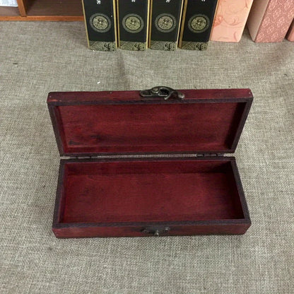 Caja de bolígrafos antigua Retro, organizador de almacenamiento de escritorio para joyería, suministros de oficina y artículos diversos, 1 ud.