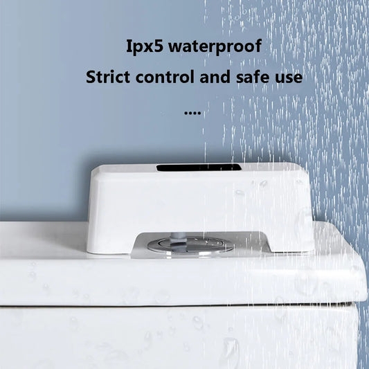 Sensor de descarga de inodoro con Sensor de infrarrojos, botón de descarga de inodoro automático inteligente, interruptor de drenaje táctil