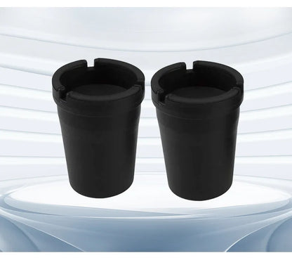 Cenicero sin humo Nuevo Cenicero automático de plástico PP Cenicero portátil para coche Ceniceros de reloj de arena Tamaño de suministro: 8*6*10,5 cm