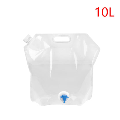 Contenedor de agua portátil con grifo, gran capacidad para acampar, almacenamiento de agua para cocinar, 6/8/13/18L