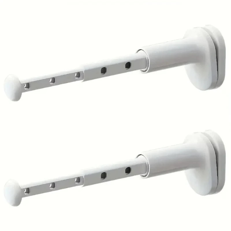 Tendedero retráctil para ropa, poste de secado plegable para balcón, No requiere perforación, diseño a presión, Ideal para viajes de negocios