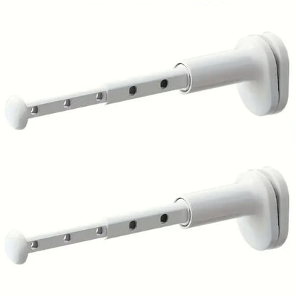 Tendedero retráctil para ropa, poste de secado plegable para balcón, No requiere perforación, diseño a presión, Ideal para viajes de negocios