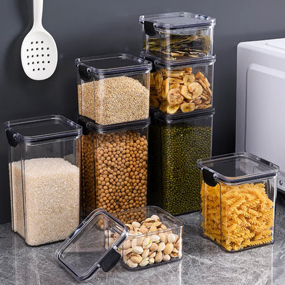 Tarro de grano para cocina, contenedor sellado, caja de mantenimiento fresco de alimentos, refrigerador, organizador, impermeable, duradero, sellado, gran capacidad, 1 ud.